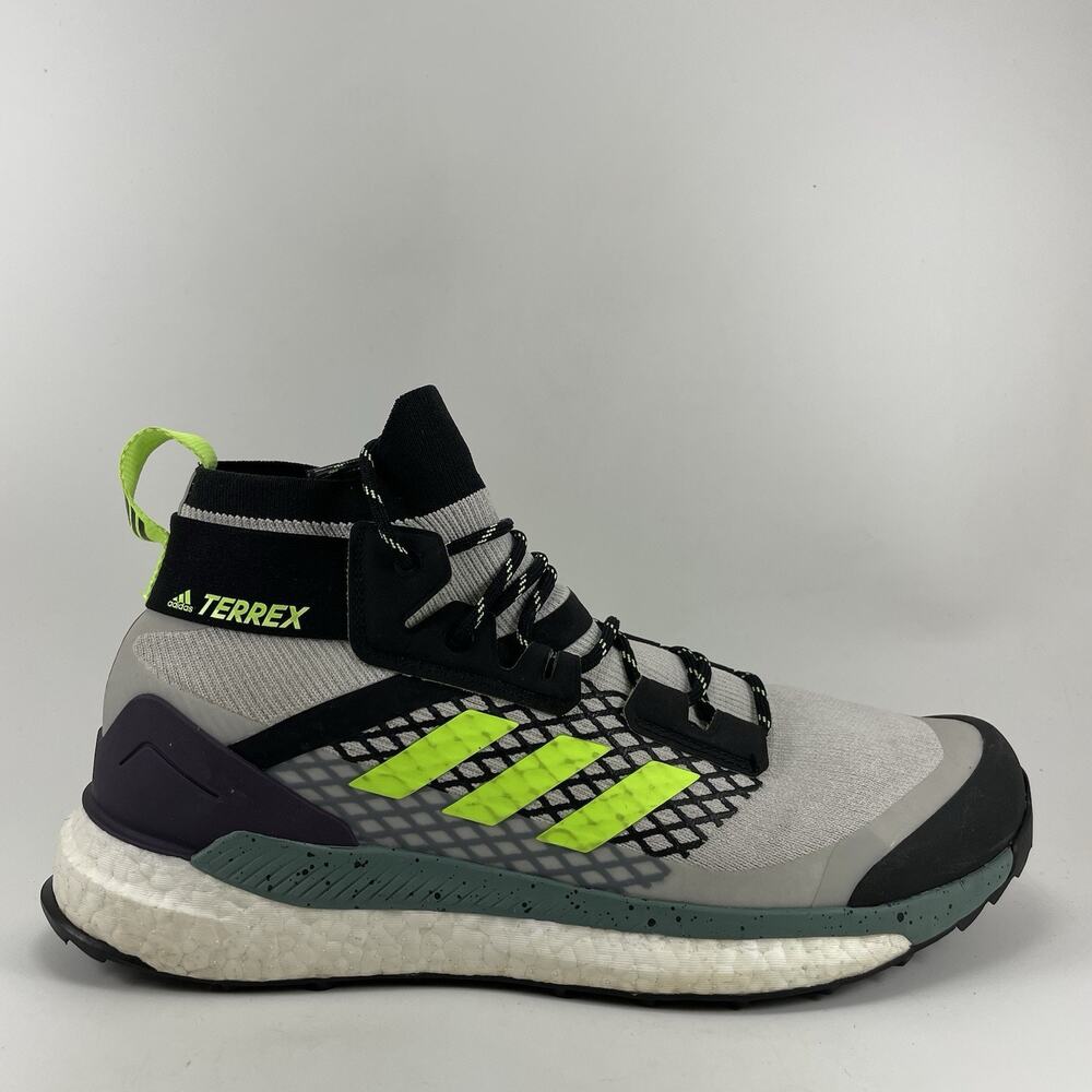 Adidas Terrex Free Hiker Hiking Boots Mens Size 11 Signal Green Primeknit